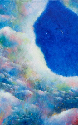 Let's stay here today.  /  Oil Painting   530×333mm   2021