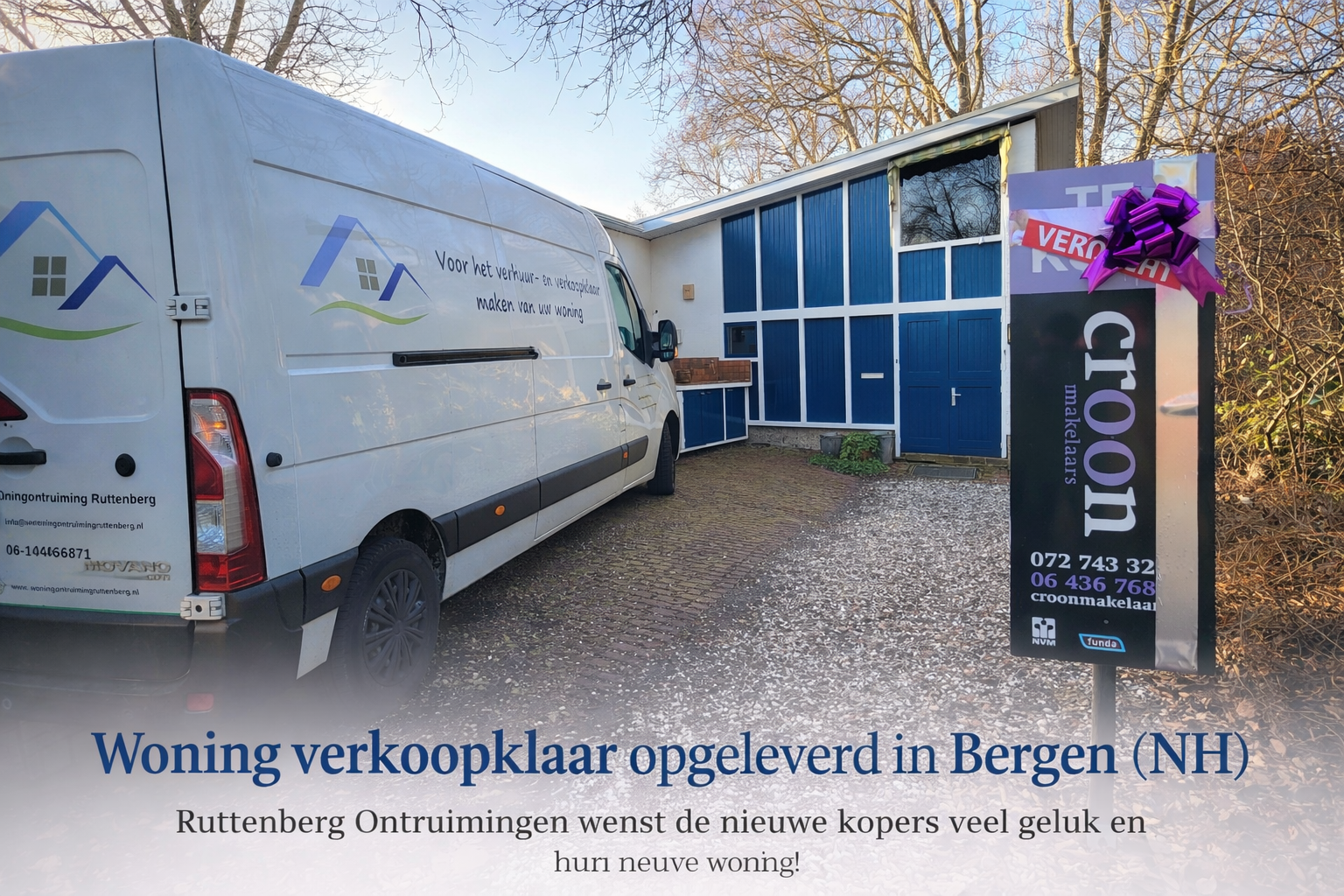 Woning verkoopklaar opgeleverd in Bergen (NH)