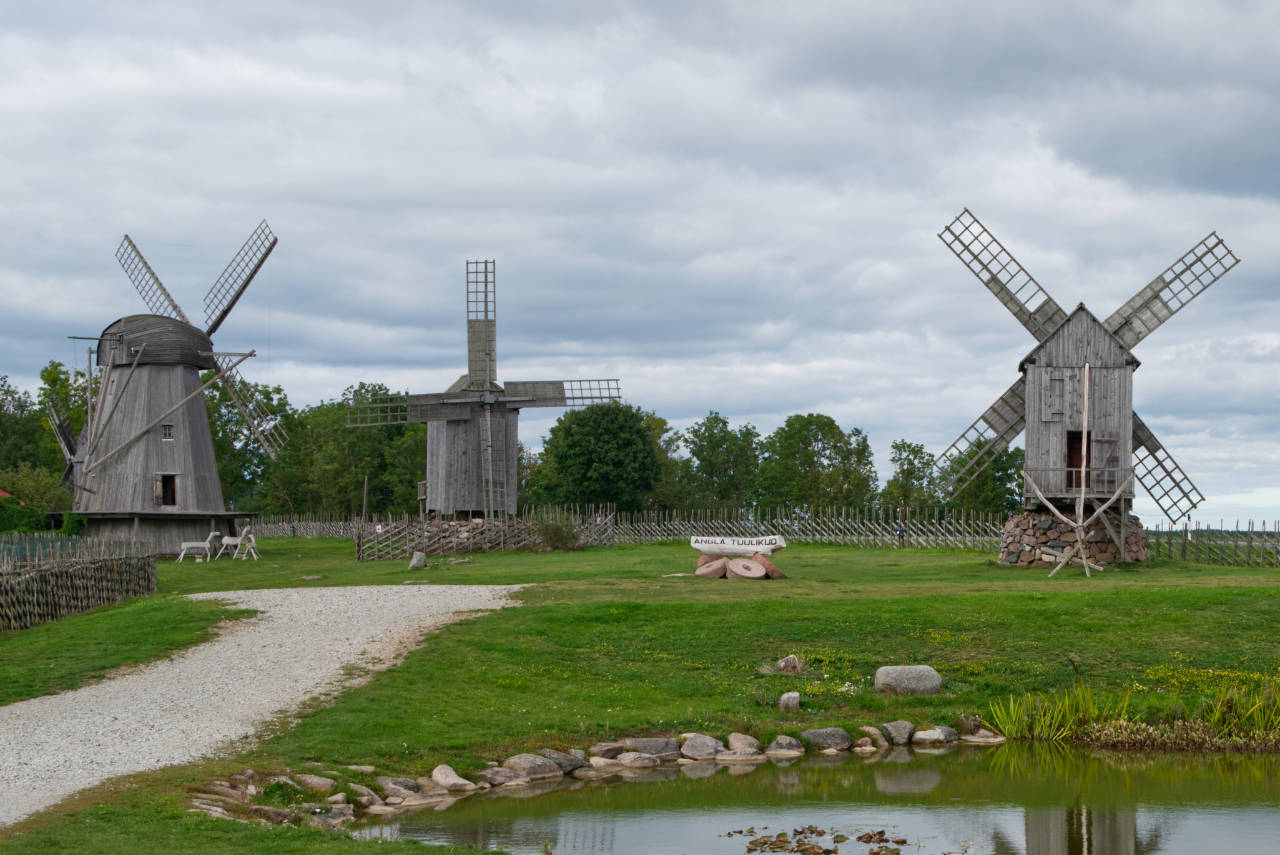 Angla Windmühlen auf Saaremaa 