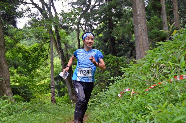 レース中の尾崎選手(写真提供:上林氏)