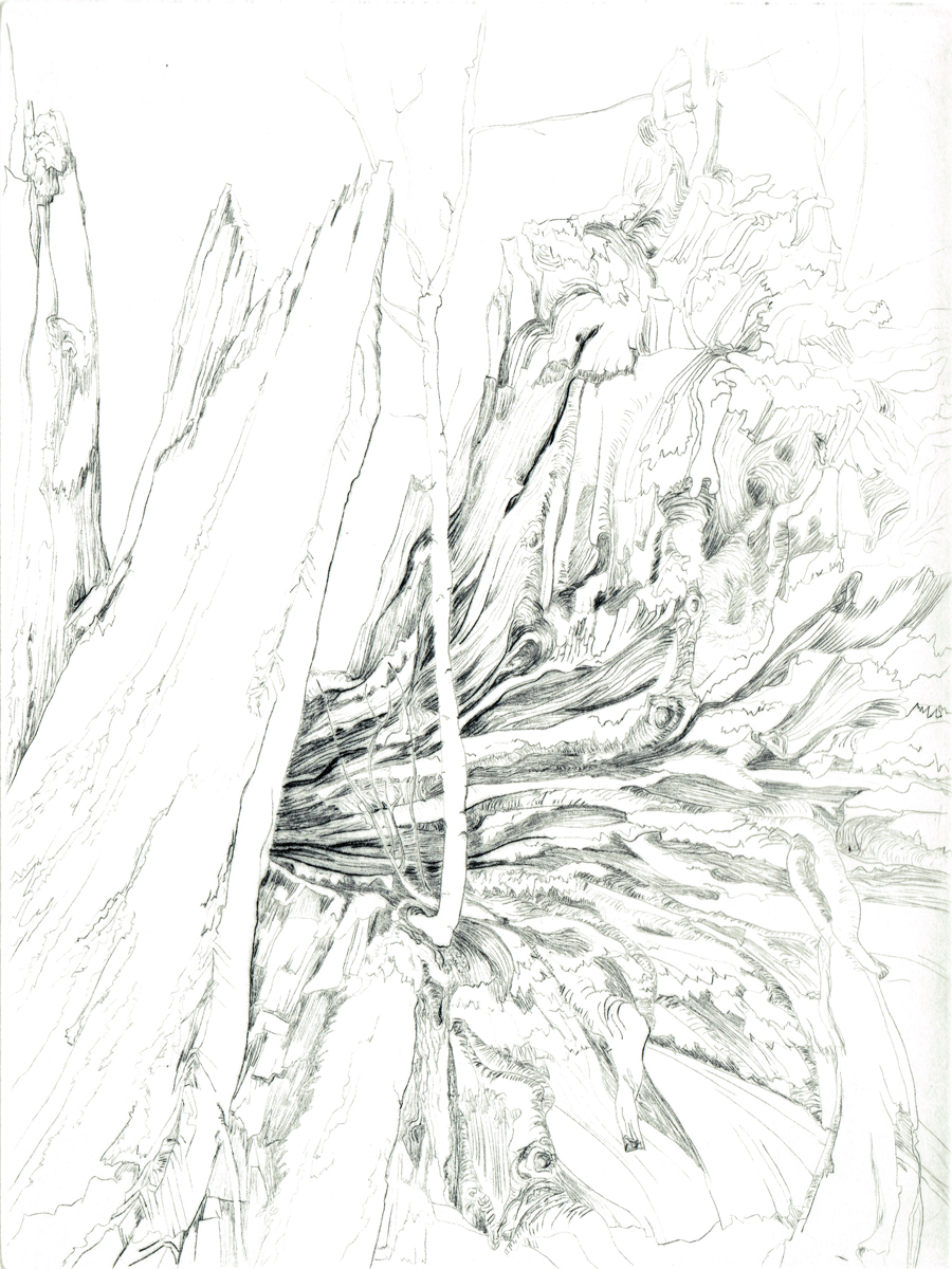  Kaltnadelradierung. 20 x 15 cm. 1/5. 2018. 
