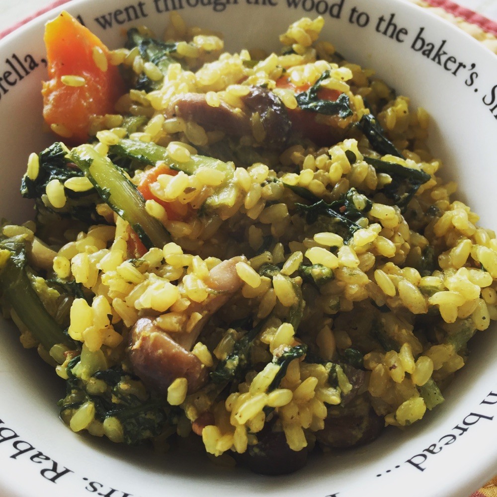 Brown rice Curry Risotto 