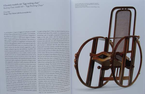 Societa Anonima Antonio Volpe "Dondolo" Egg Rocking Chair Model. 267, Italy, 1922 