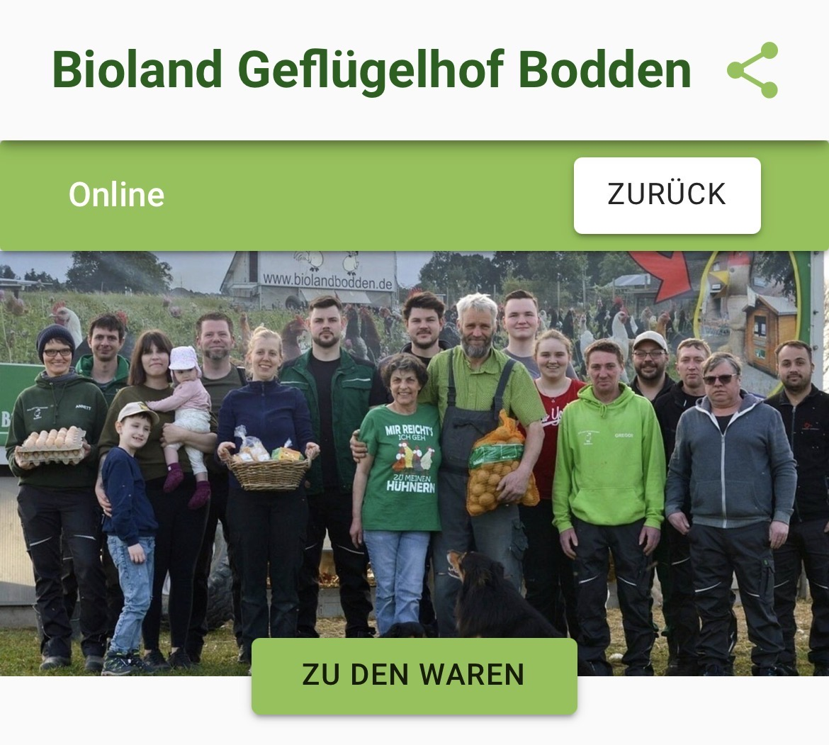 Neu: Unser Online-Hofladen zum Vorbestellen