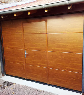 Porte de garage: sur mesure de chez Altiva Pro Menuisier  2021 en rénovation Hyères 83400