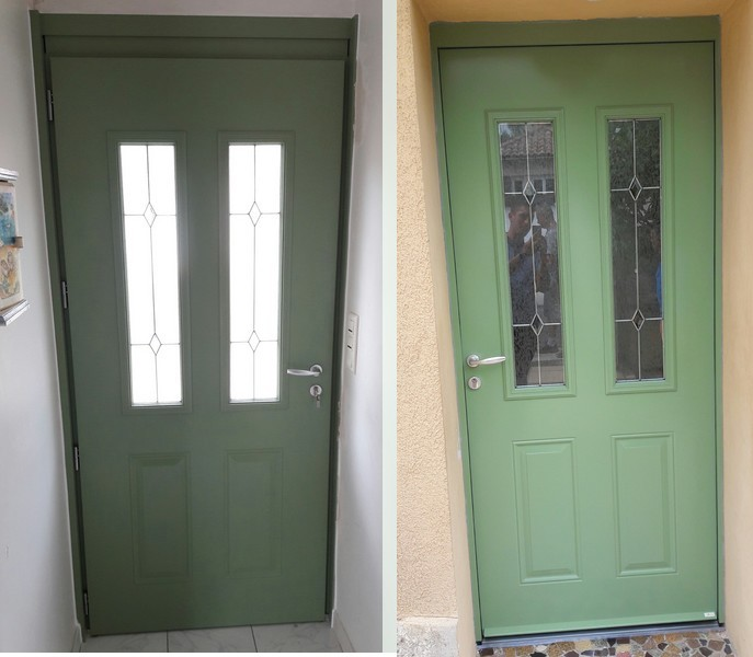 Portes d'entrée en Acier 2023-2024 sur mesure  en rénovation de chez Altiva Pro Menuisier La Seyne sur Mer, Toulon, Six-Fours-Les-Plages, Bandol, Hyeres
