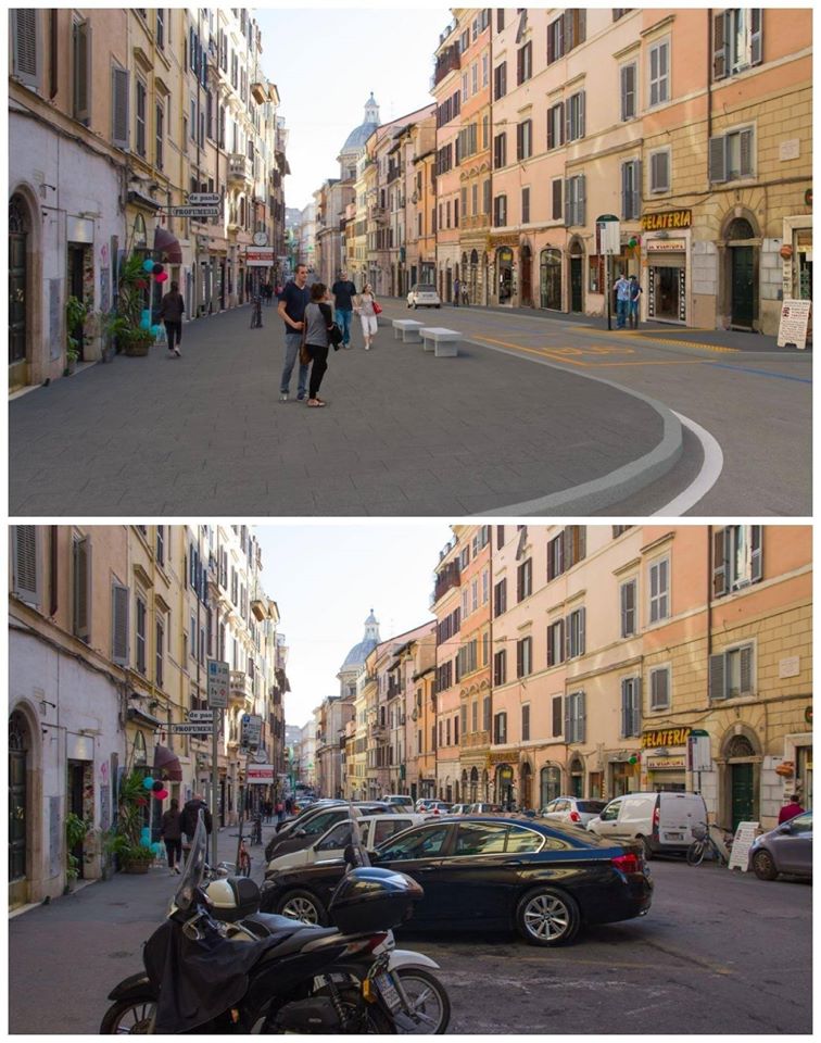 Roma: Rione Monti, ai romani piace come nella seconda immagine
