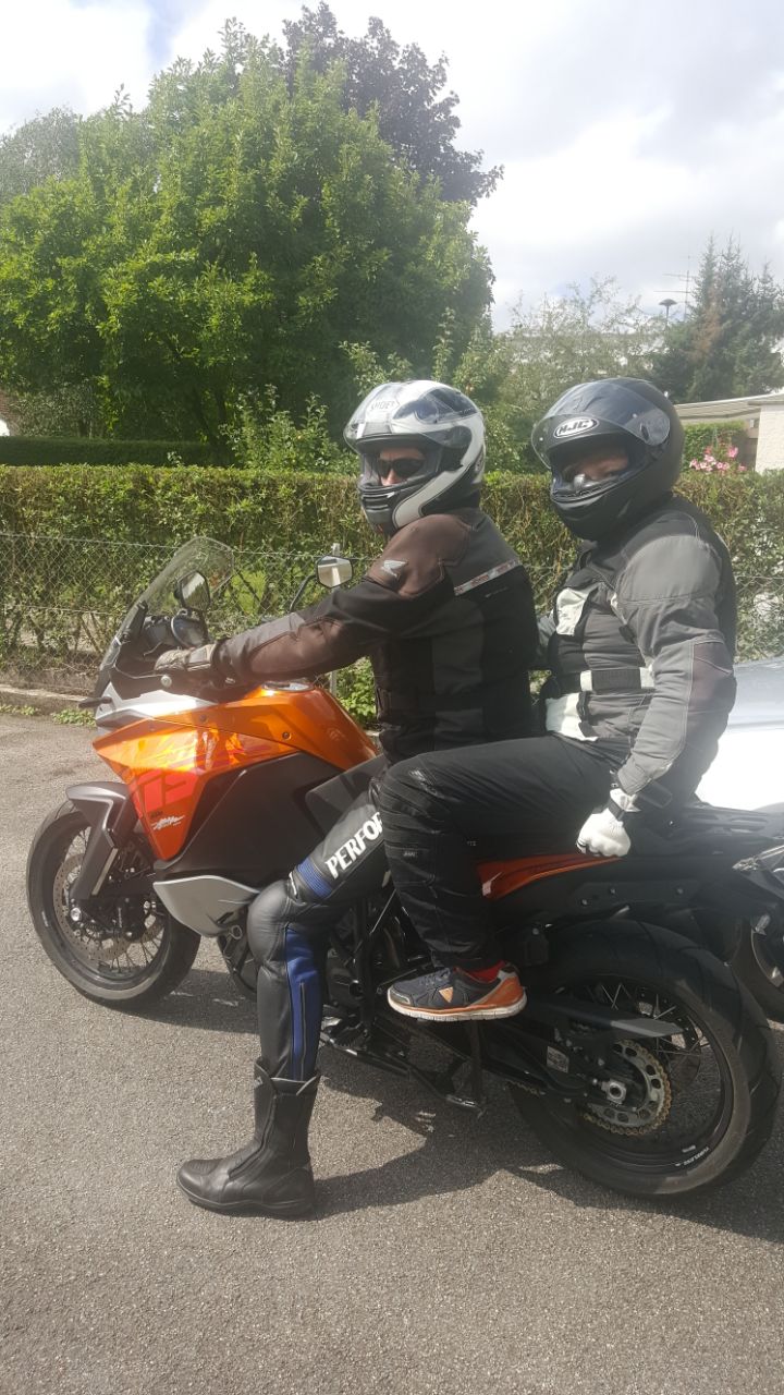 Motorradtour mit meinem Sohn