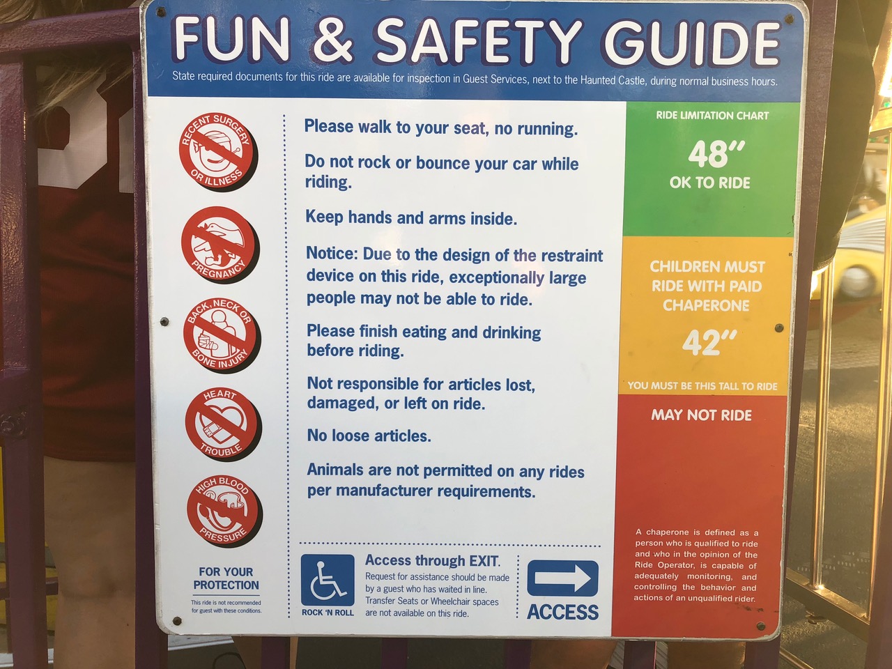 Safety is number one here in the US
