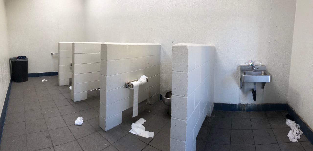 Ladies Restroom...What's missing here? (Toilet in Long Beach)