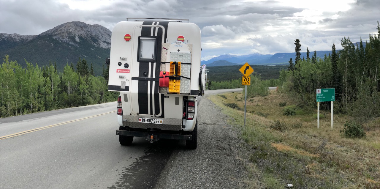 Turning off the Alaska Highway