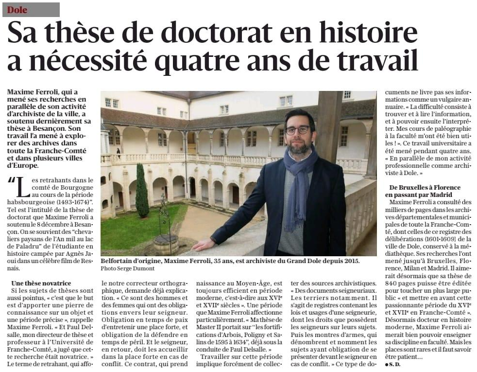 Maxime Ferroli, Le Progrès, 26/12/2023