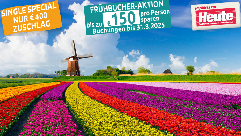 7 Tage Holland & Flandern ab 849