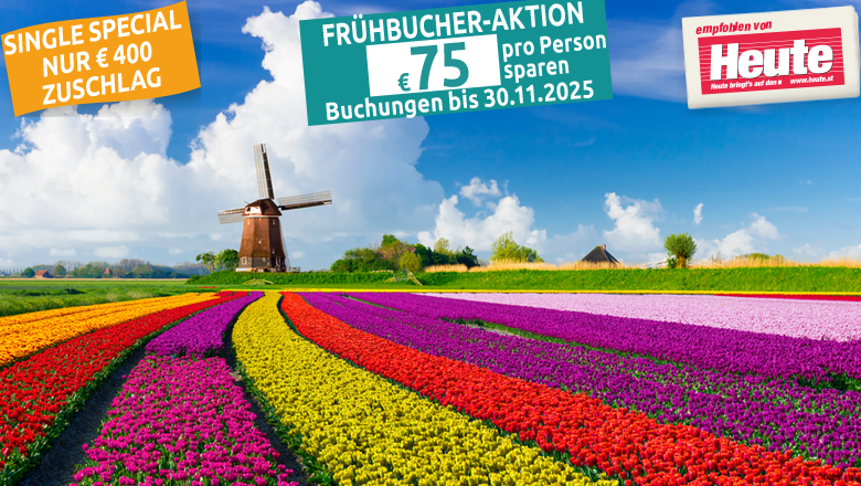 7 Tage Holland & Flandern ab 924