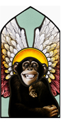 gebrandschilderd glas in lood / painted stained glass