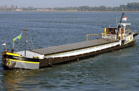 glas in lood op de boot