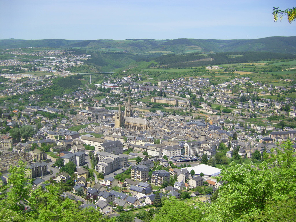 Mende vue de haut.