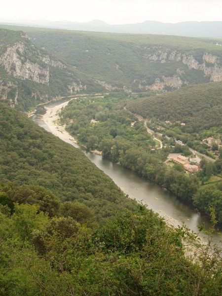 Les gorges de l'Ardèche.