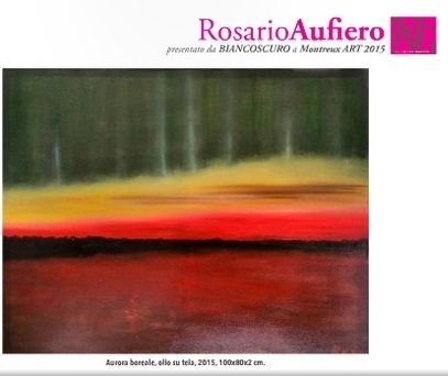 Opera Aurora boreale di Rosario Aufiero  in esposizione a Montreux 2015