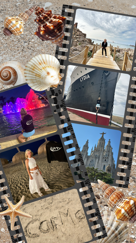 „Von Spaniens  🇪🇸goldener Küste über Frankreichs 🇫🇷blaue Wellen 🌊und hoch hinaus über Barcelona. Sonne im Herzen, Meer im Blick.“ ☀️🌊🌴⛪ #CarMaonTour