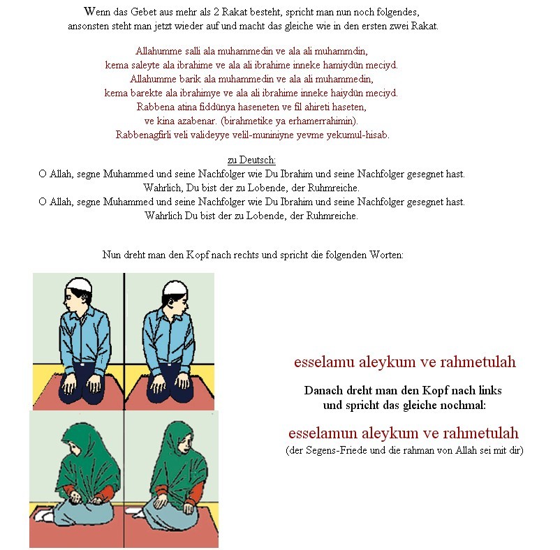 Wie Viele Rakat Haben Die Gebete Miltenberger Inquen