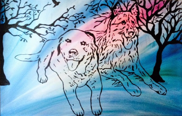 Schilderij DOOP 115 x 70 cm