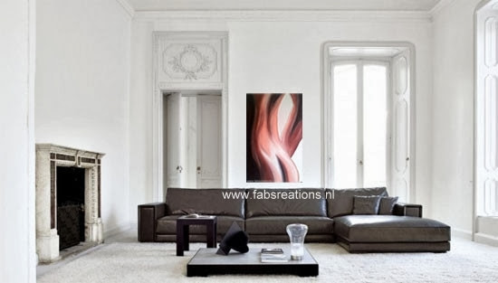 Schilderij NUDE 70 x 115 cm #body #woman #ass #kont #billen #lichaam #brown #skin #bruin