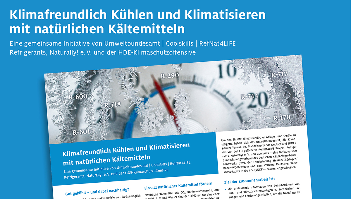 Webinar: Kühlen mit natürlichen Kältemitteln – eine coole Sache (30.11.2022)