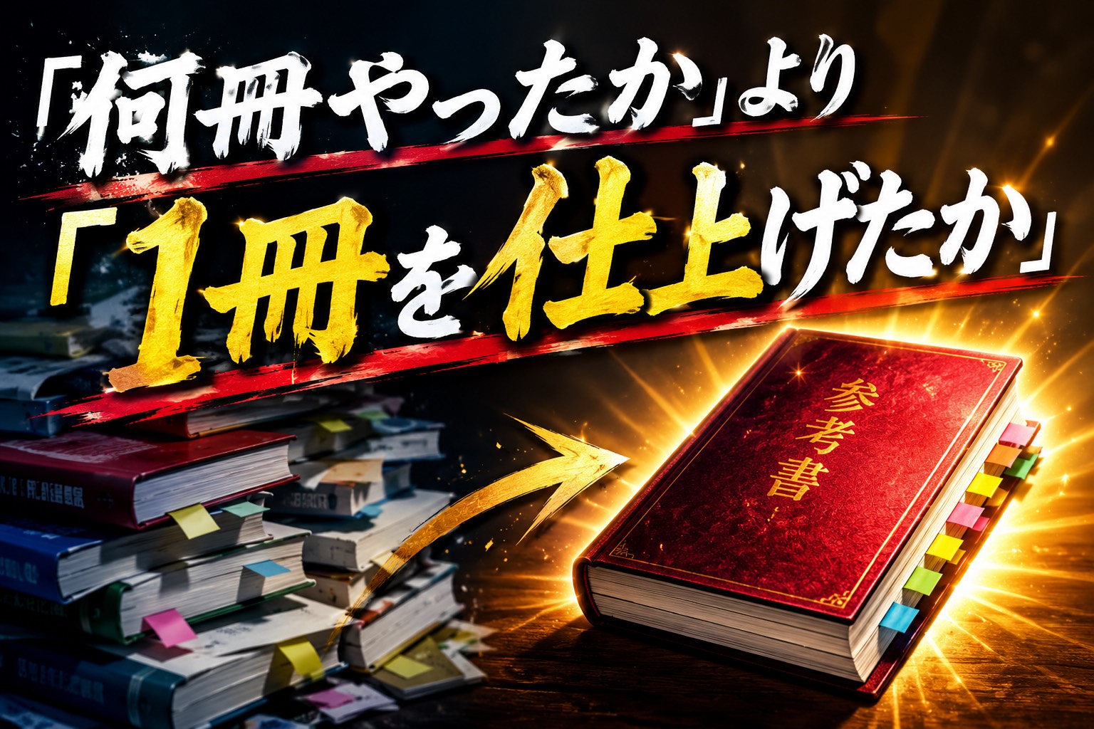 「何冊やったか」より「1冊を仕上げたか」