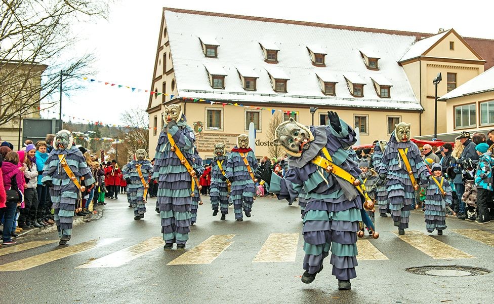 Die Hauptfigur der Zwiefalter Fasnet ist der Klosterrälle 