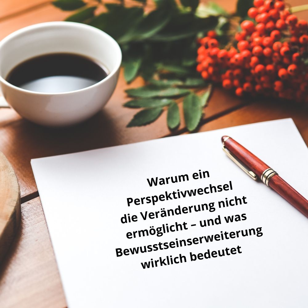 Warum ein Perspektivwechsel die Veränderung nicht ermöglicht – und was Bewusstseinserweiterung wirklich bedeutet