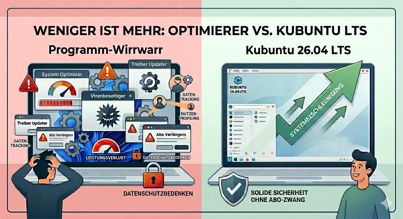 Verschlimmbessert: Warum weniger oft mehr ist (und ein Blick auf Kubuntu 26.04 LTS)