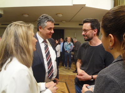 David Fuchs im Gespräch mit Mag. Harald Oppeck (Rotarier) 