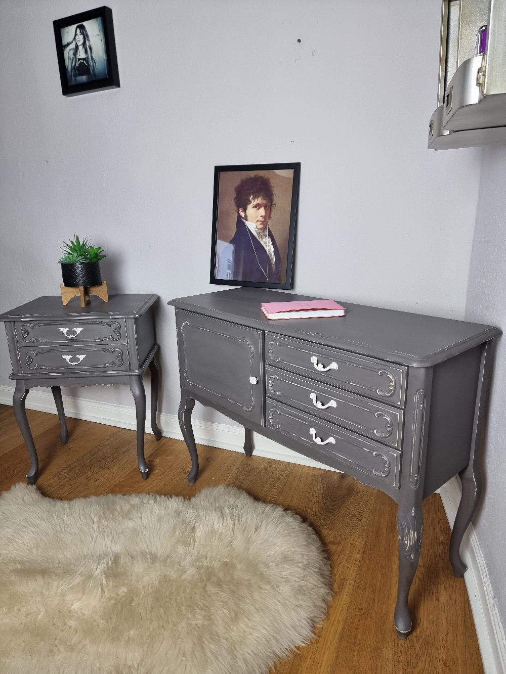 Kommode Spitze Black-Lace upcycling Jennifer Bluhm Limburg