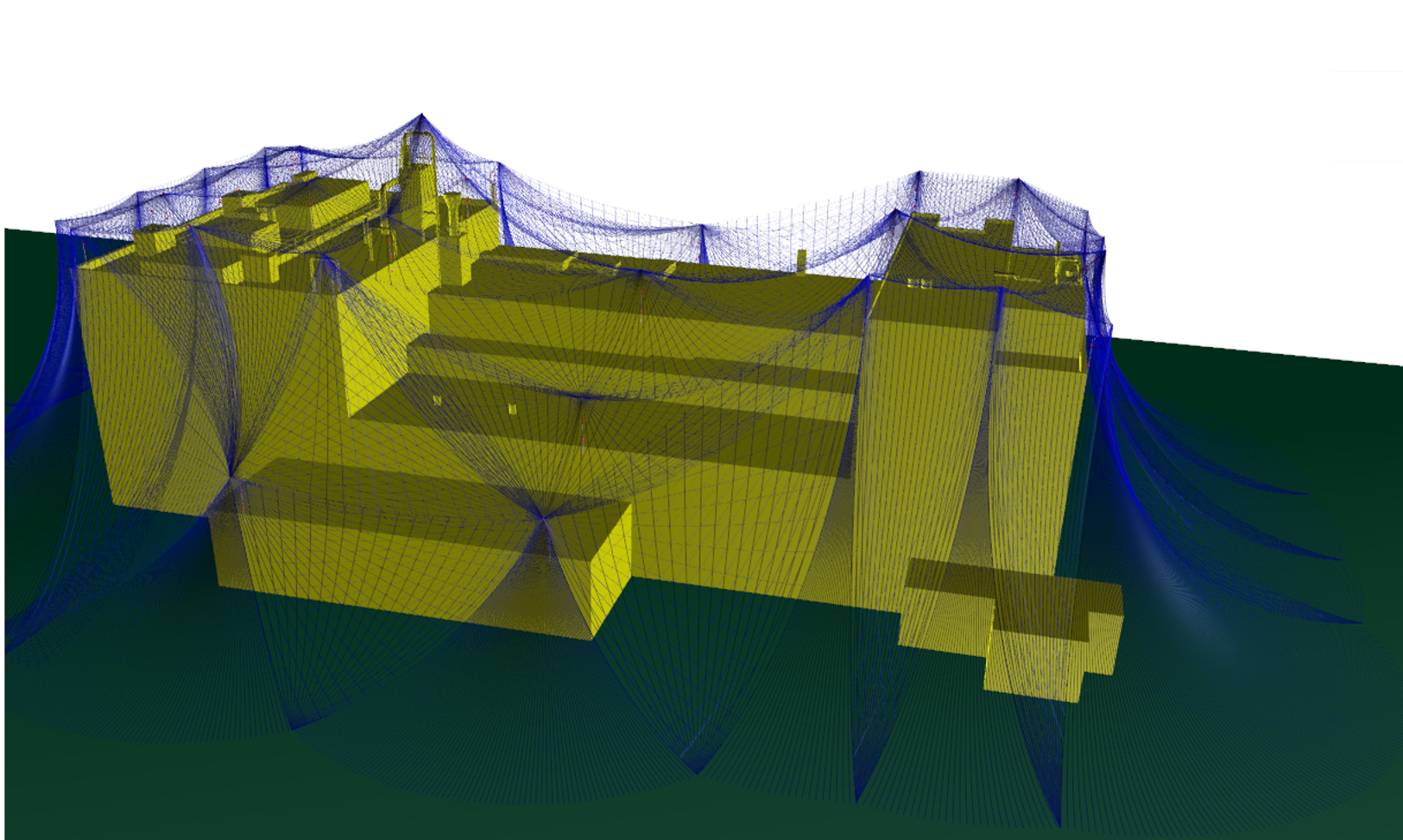 Beispiel:  Schutzraumdarstellung mit 3D-CAD Programm