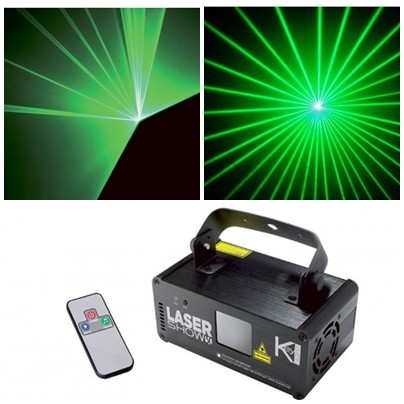 JEUX DE LUMIERE LASER VERT 60MW DMX + 1 PACK DE 2 LYRES GOBOS DMX