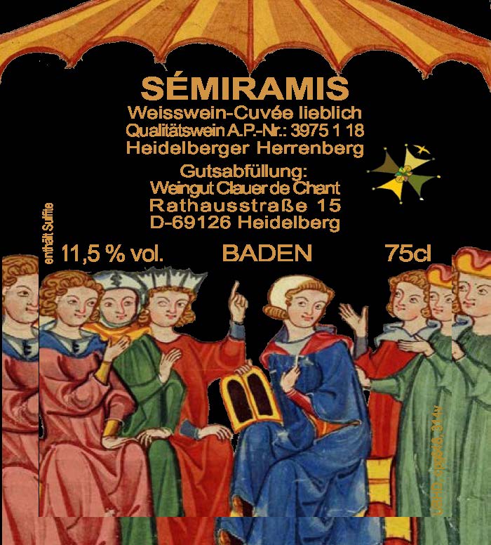 Gediegene, fruchtig süsse Weissweincuvée Variante