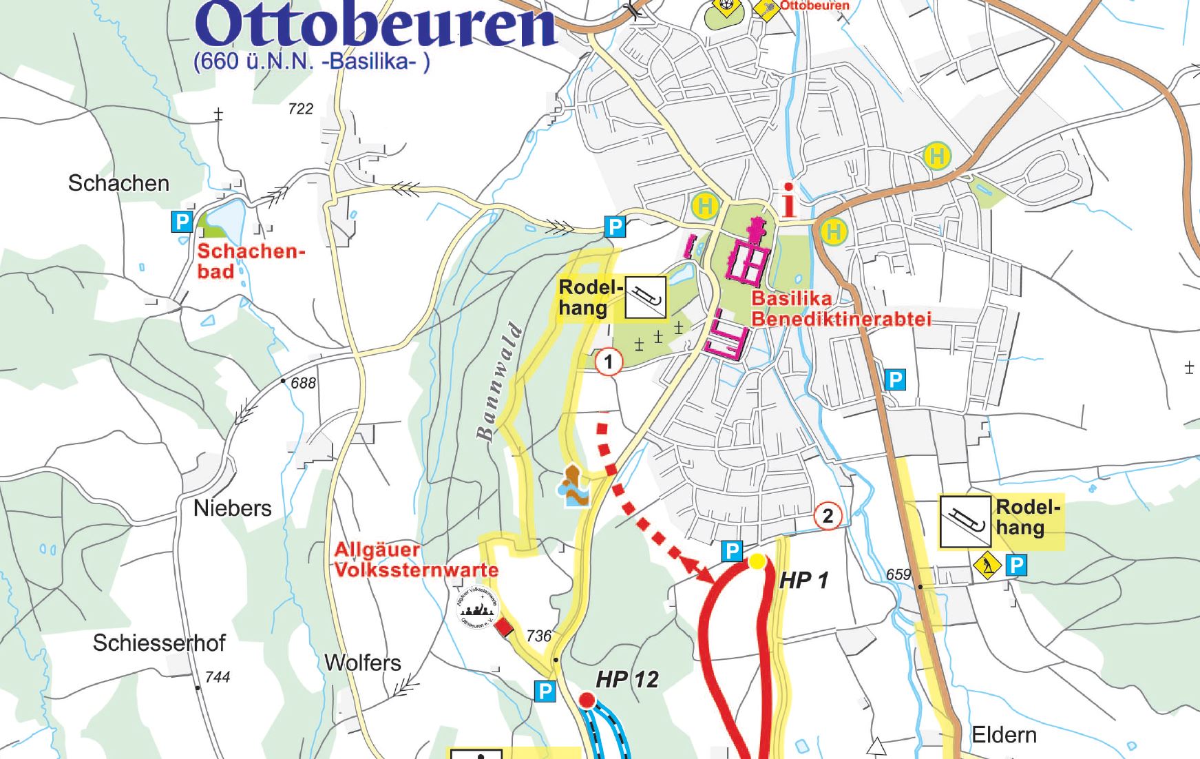 Ottobeuren Winterkarte