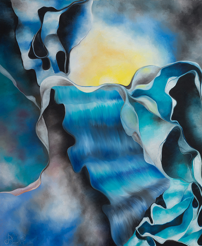 Mee/hr Gefühl 6, 100 x 120 cm, Öl auf Leinwand, Serie Mee/hr Gefühle, 2017
