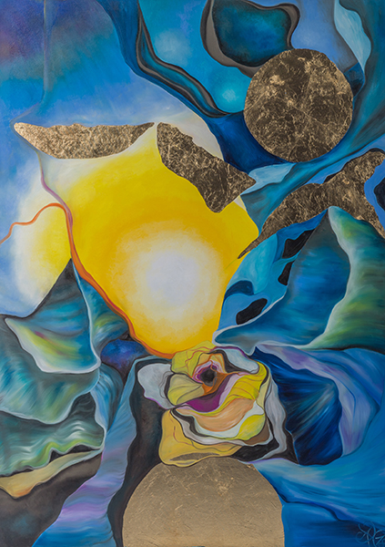 Mee/hr Gefühl 7, 100 x 140 cm, Öl auf Leinwand, Serie Mee/hr Gefühle, 2017