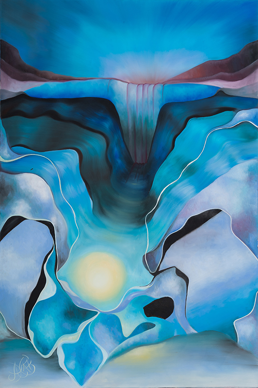 Mee/hr Gefühl 3, 80 x 120 cm, Öl auf Leinwand, Serie Mee/hr Gefühle, 2017