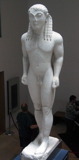 Kouros from the Sanctuary of Apollo at Delphi, BC 570 (Plaster cast) Ashmolean Museum, Oxford