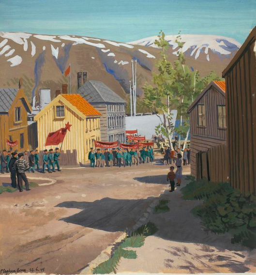 Those that survived. 'Tromsö : 22nd June 1945. Russian ex-prisoners marching to the Murmansk ship", Stephen Bone, British War Artist, 1945 © IWM (http://www.iwm.org.uk/collections/item/object/3265).