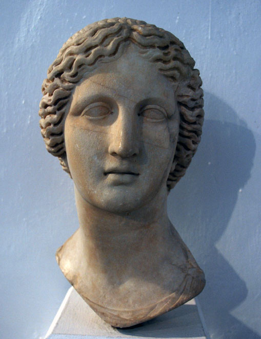 Head of a statue of Artemis, Neo Paphos Roman Period: Cyprus Museum