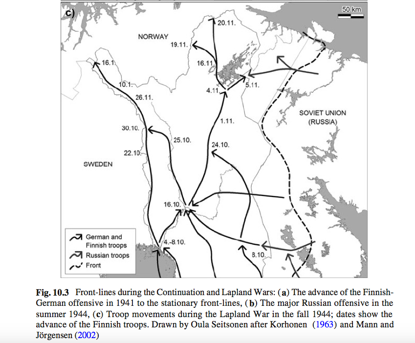 From (From Seitsonen, O. and Herva, V-P., Forgotten in the Wilderness: WWII GermanPoW Camps in Finnish Lapland  in Myers, A., and Moshenka, G. (eds.) Archaeologies of Internment, 1991.)