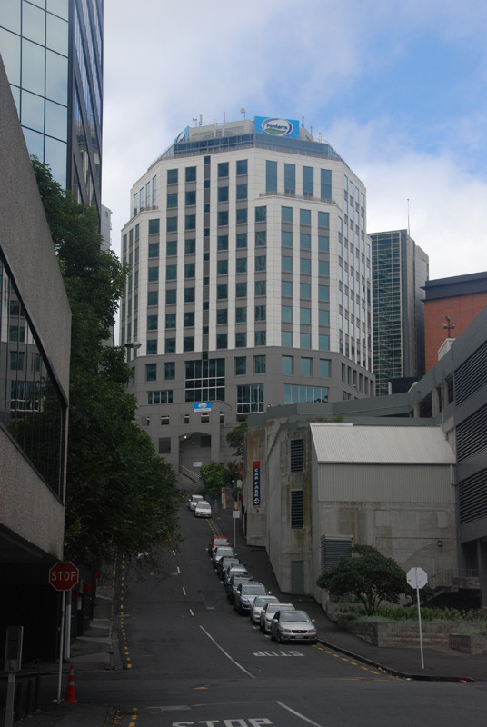 Fonterra Co-operative Group Hq, Auckland CBD. It is the lworld's largest exporter of dairy products and owned by 13,000 farmers. 2015 interim revenue NZD 9.7bn - down 14%. .