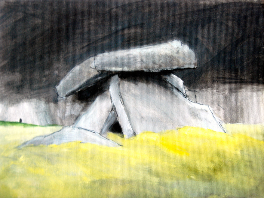 Chun Quoit (Oil, A4 size) 1993 Fergus Murray Painting