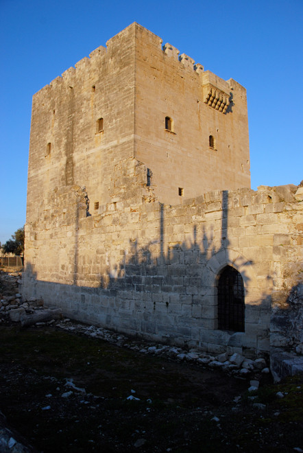 The castle of the Knights Hospitaller at Kolossi: head-quarters of the Grande Commanderie from which Commandaria derives it name, January 2013.