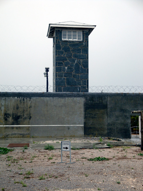 Watch-tower at Robben Island: the systematic violence and denial of human rights under Apartheid and colonial rule bears a heavy responsibility for levels of violent crime in post-Apartheid South Afri