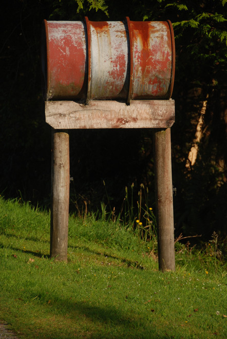 Parcel and mail box on the road to Whataroa from Fox Glacier.